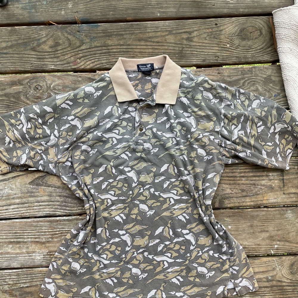 Vintage Ducks Unlimited Rattler’s Brand Polo Shirt – Size Large
